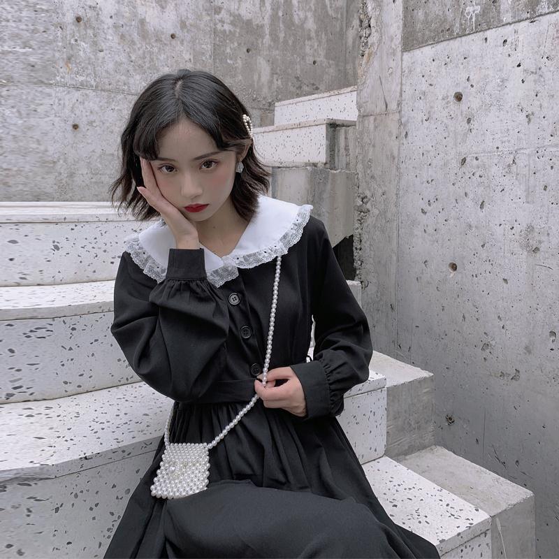Dark Academy Vintage Dress - Cherry Bomb