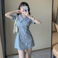 Light Academia Plaid Suit Dress
