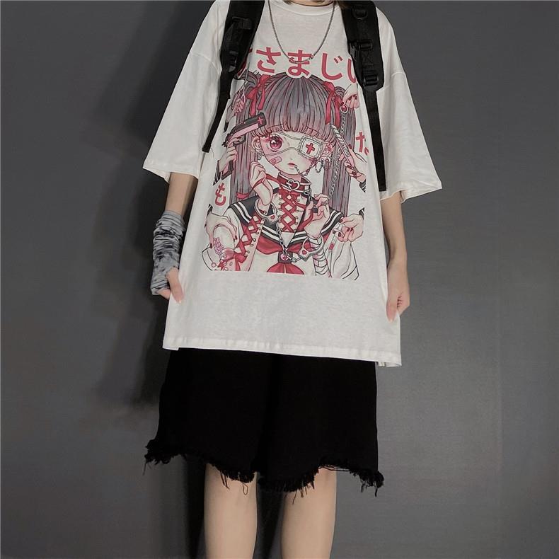 Harajuku Style T-shirt - Cherry Bomb