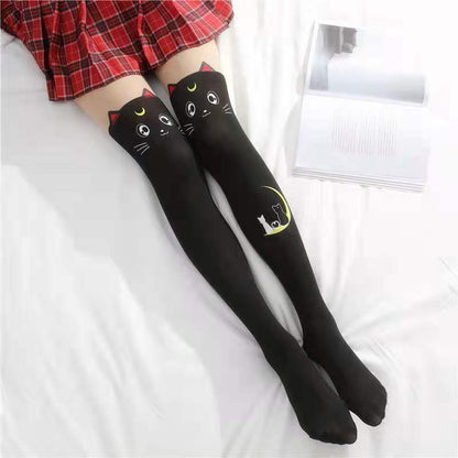 Sailor Moon Luna and Artemis Socks