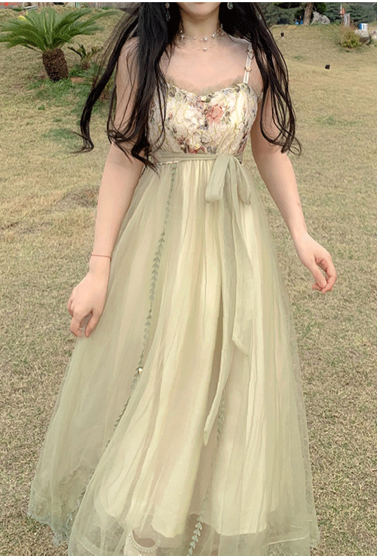 Evergreen Princess Tulle Dress
