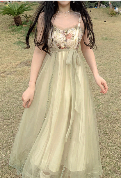 Evergreen Princess Tulle Dress