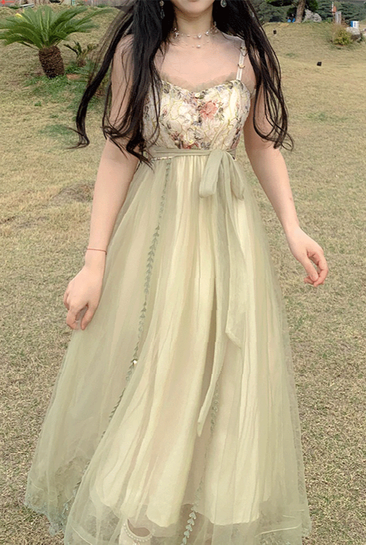 Evergreen Princess Tulle Dress