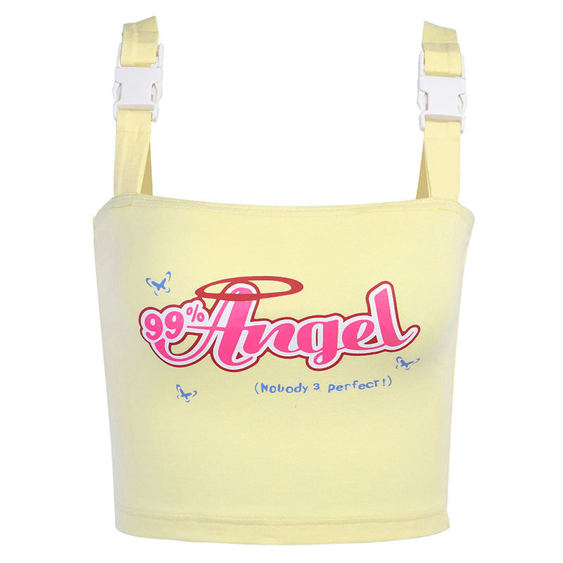 Angel Top with Buckle Straps - Cherry Bomb