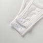 Peach Embroidery White Bodysuit