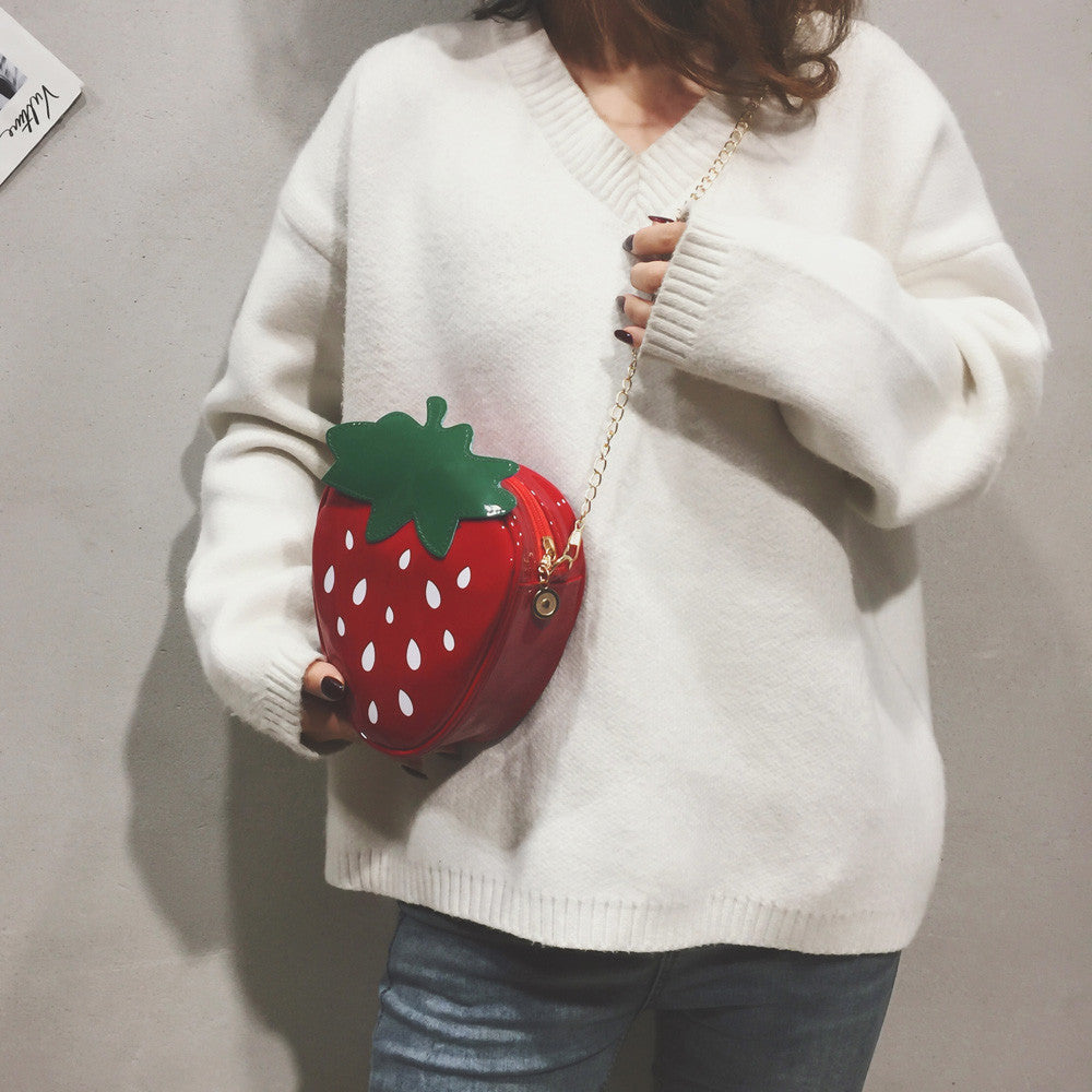 Strawberry Crossbody Shoulder Bag - Cherry Bomb