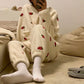 Strawberry Three-piece Pajamas Set - Cherry Bomb
