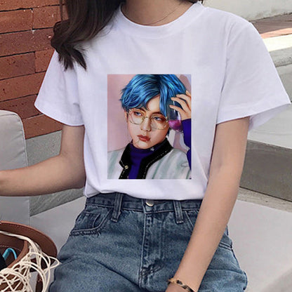 BTS Fan Abstract Design T-shirt