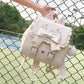 Kawaii Embroidered Cat Backpack