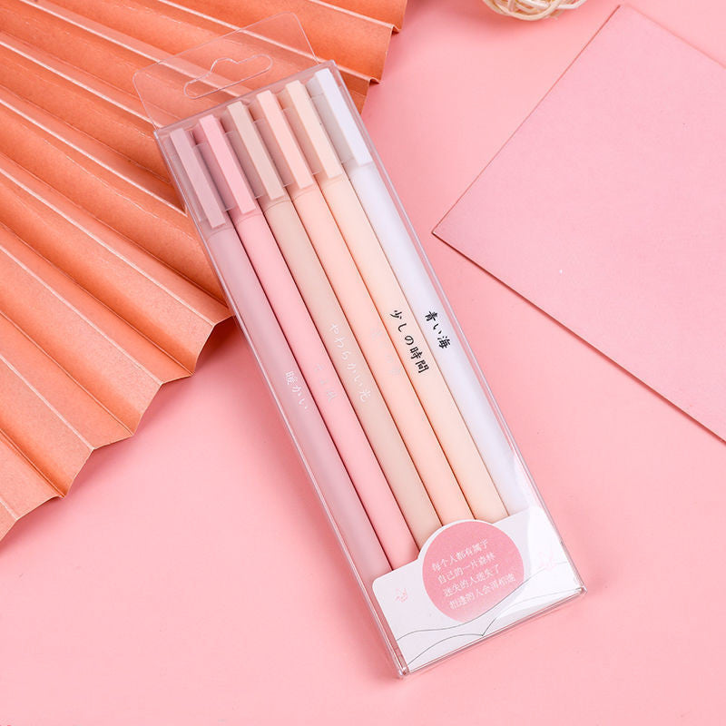 Pastel Gradient Pens | Black ink - Cherry Bomb