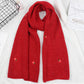 Strawberry Wool Scarf - Cherry Bomb