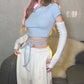 Angel Embroidered Top with Gloves Set