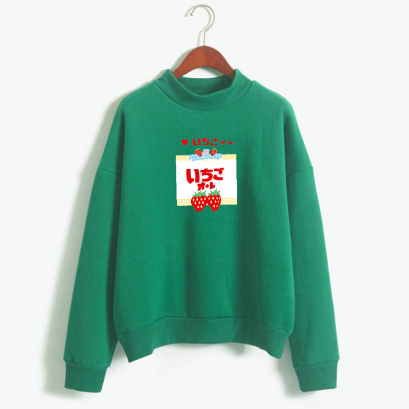 Strawberry Kawaii Long Sleeve Sweatshirt - Cherry Bomb
