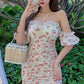 Floral Off The Shoulder Dress - Cherry Bomb