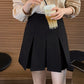 Simple Pleated Skirt - Cherry Bomb