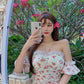 Floral Off The Shoulder Dress - Cherry Bomb