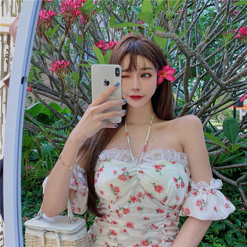 Floral Off The Shoulder Dress - Cherry Bomb