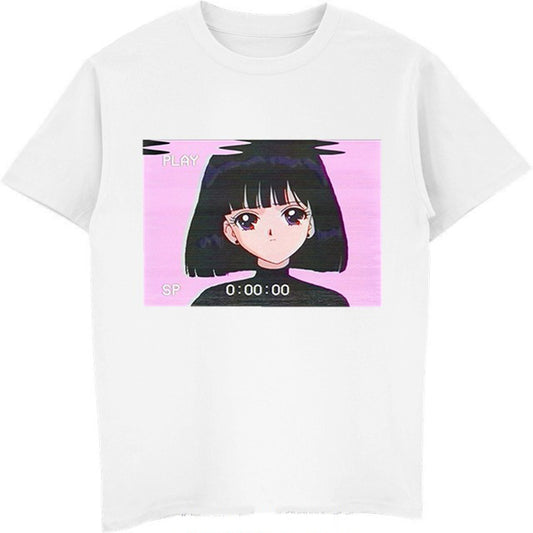 Sailor Saturn | Sailor Moon Retro Vaporwave T-shirt - Cherry Bomb