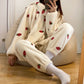 Strawberry Three-piece Pajamas Set - Cherry Bomb