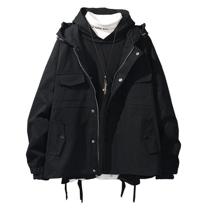Casual Functional Style Jacket - Cherry Bomb