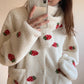 Strawberry Three-piece Pajamas Set - Cherry Bomb