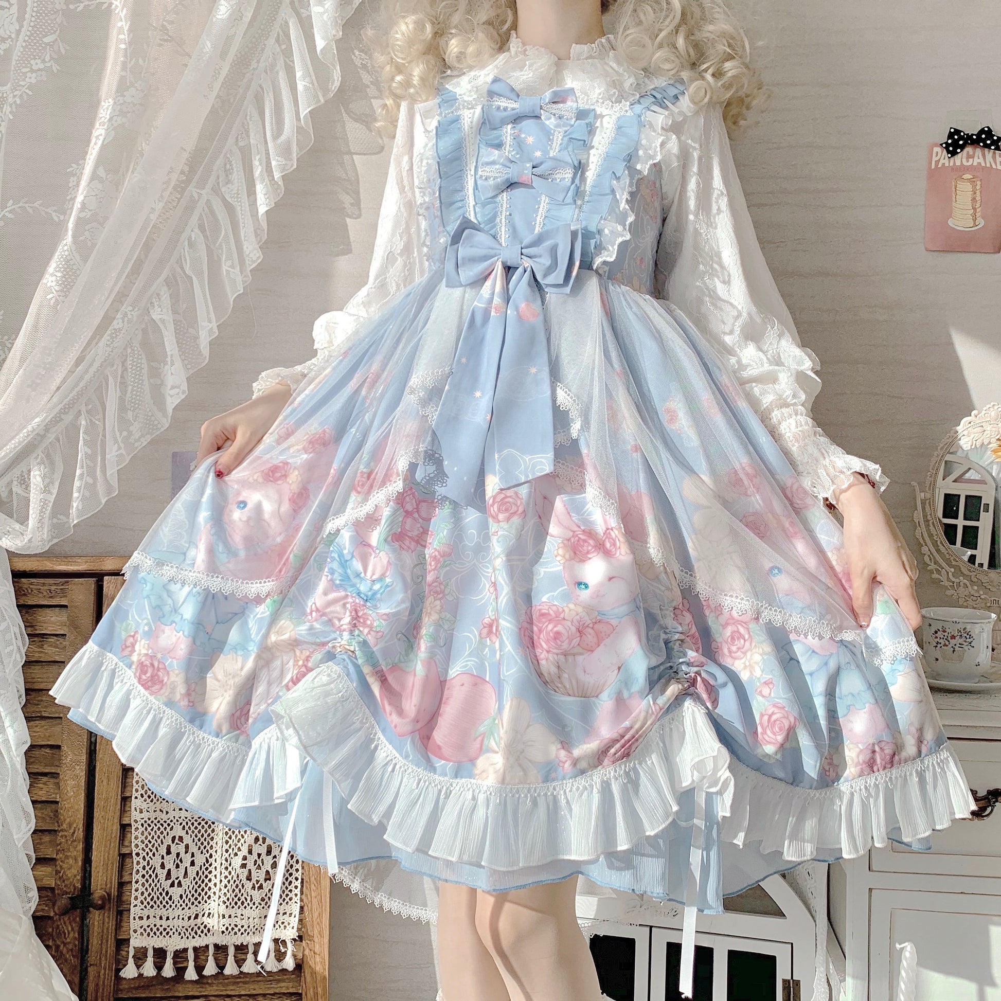 Bunny Fantasy Lolita Dress - Cherry Bomb