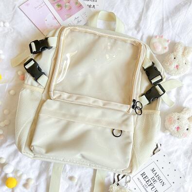 Japanese school backpack female student canvas bag - Cherry Bomb
