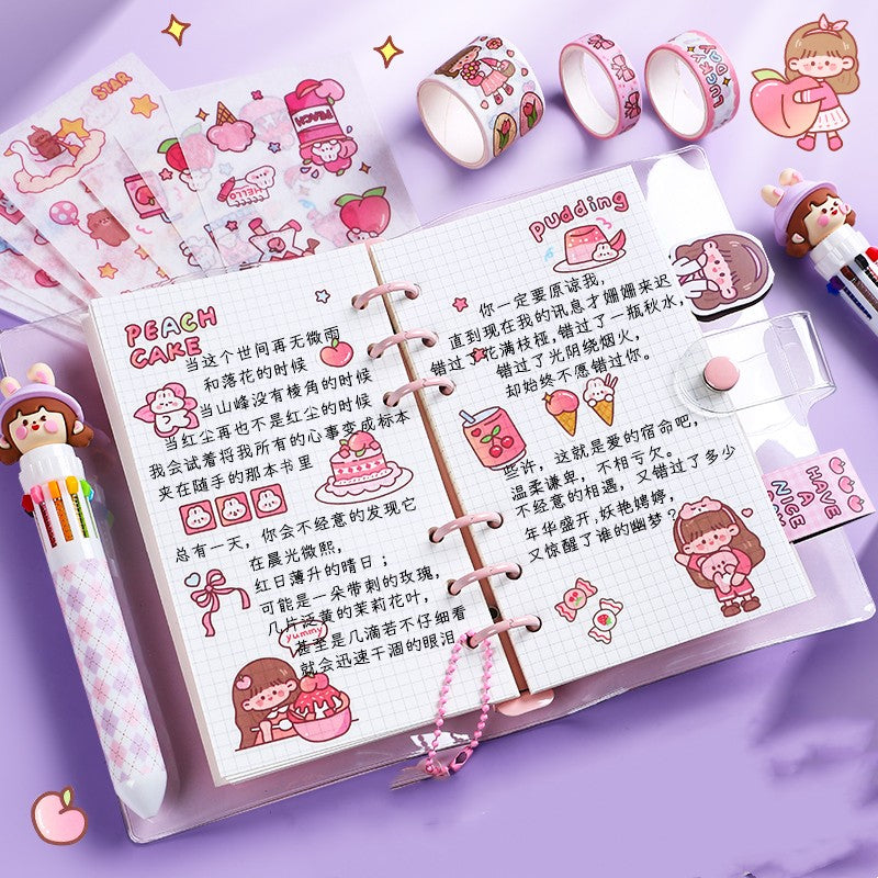 Kawaii Journal Stationary Kit - Cherry Bomb