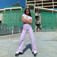 Sweetness Lavender Jeans - Cherry Bomb