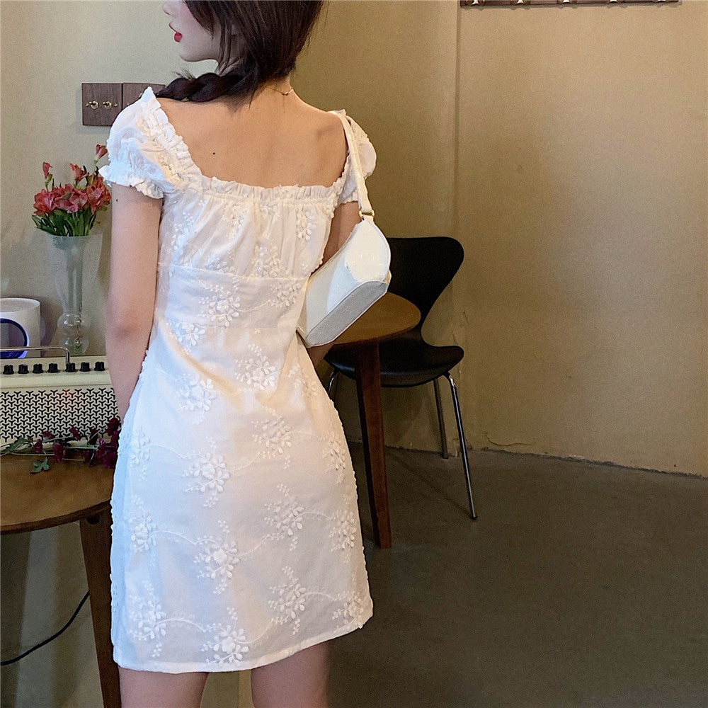 Darling Sweet Puff Sleeve Dress
