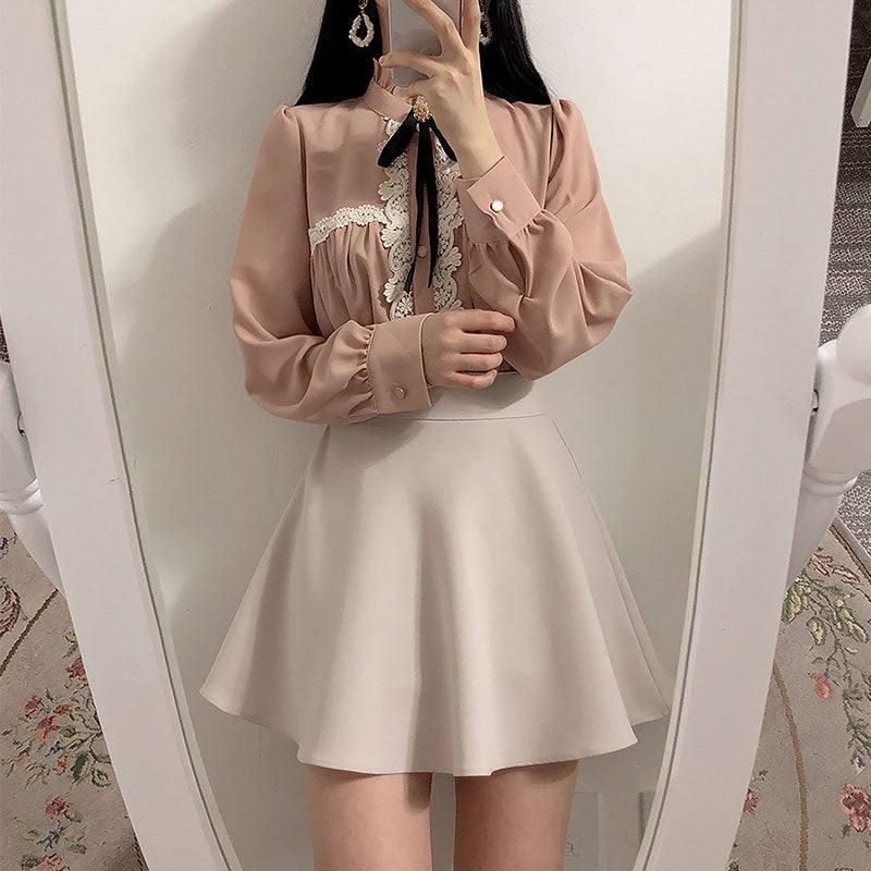 Chiffon Vintage Blouse - Cherry Bomb