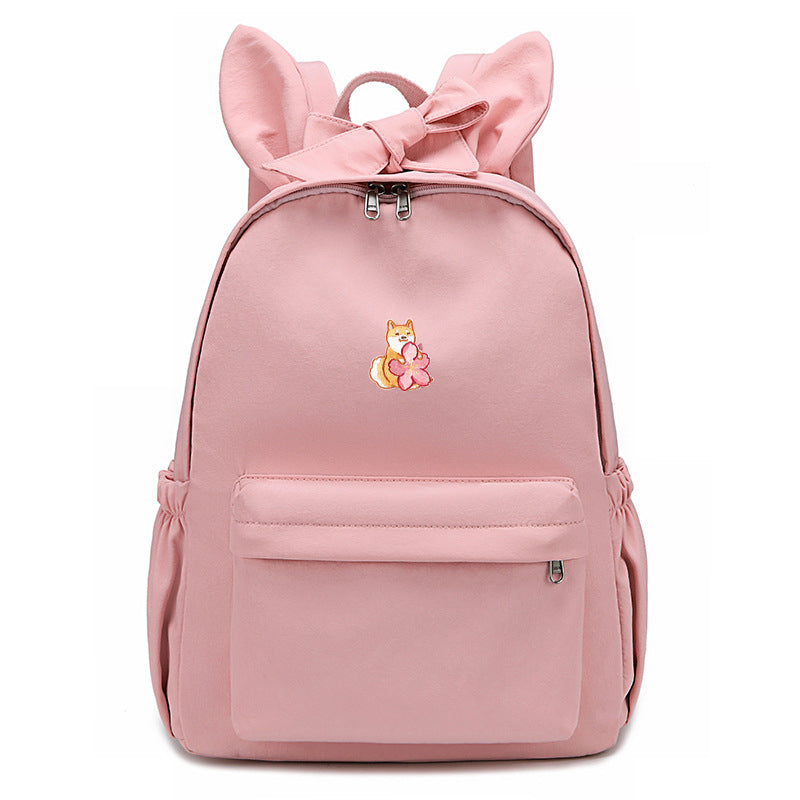 Bunny Ears Backpack with Sakura | Cherry Blossom Embroidery - Cherry Bomb