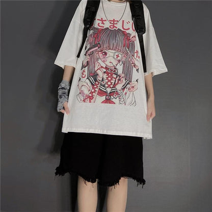 Harajuku Style T-shirt - Cherry Bomb