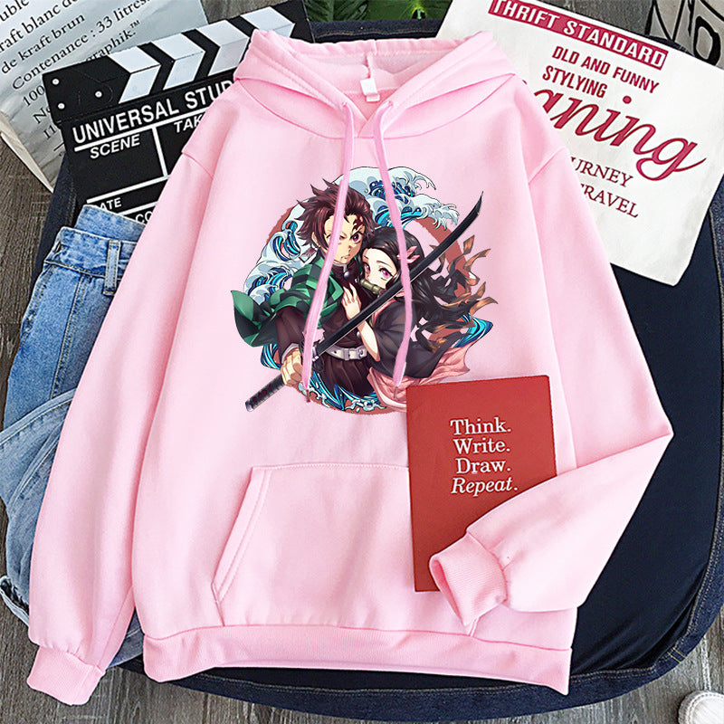 Anime Demon Slayer Hoodie | Tanjiro and Nezuko - Cherry Bomb