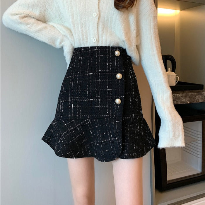 Tweed Chic Mini Skirt