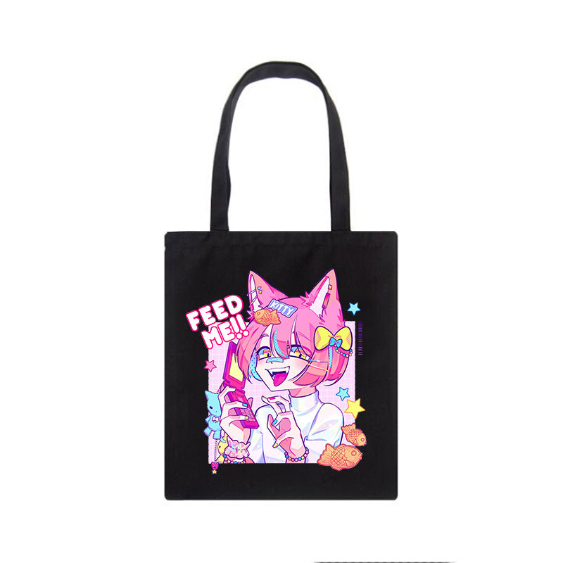 Harajuku Anime Canvas Bag - Cherry Bomb