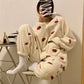 Strawberry Three-piece Pajamas Set - Cherry Bomb