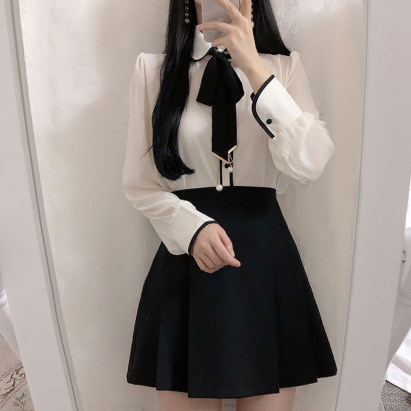 Chiffon Vintage Blouse - Cherry Bomb