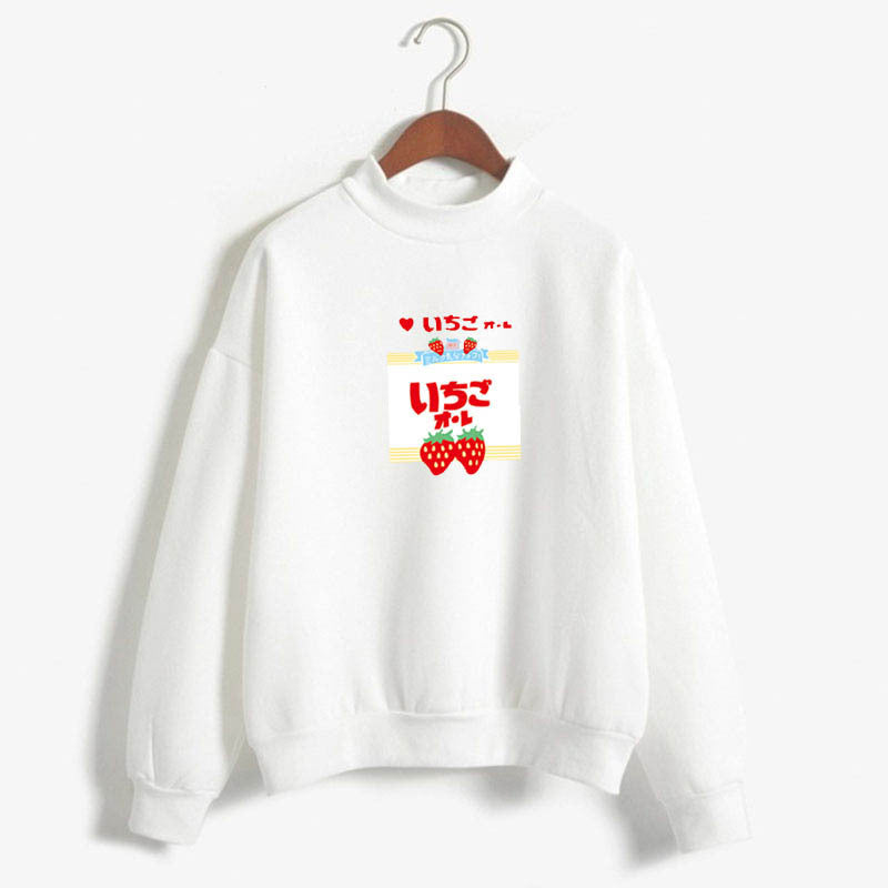 Strawberry Kawaii Long Sleeve Sweatshirt - Cherry Bomb