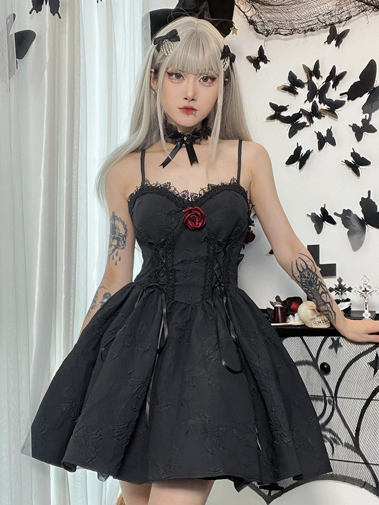 Dark Rose Dress - Cherry Bomb