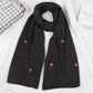 Strawberry Wool Scarf - Cherry Bomb