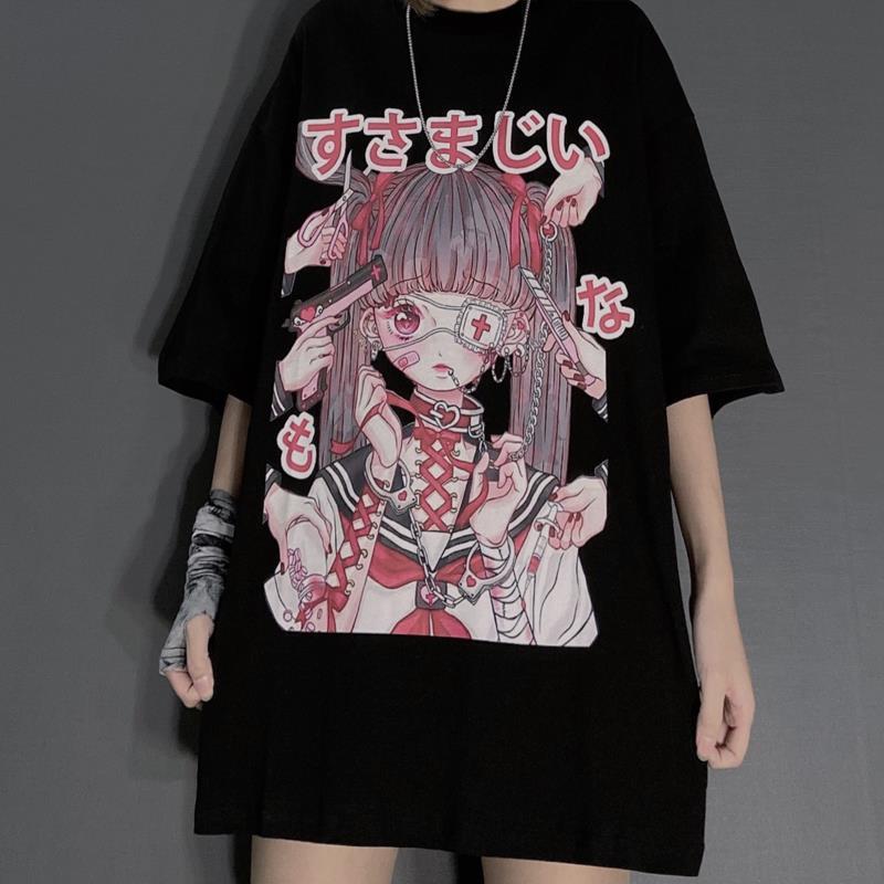 Harajuku Style T-shirt - Cherry Bomb