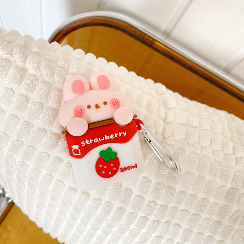 Cute Strawberry Earphone Case - Cherry Bomb