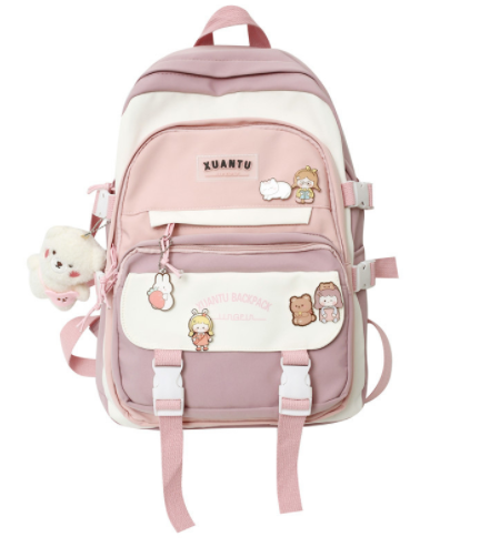 Stylish Fashion All-match Backpack - Cherry Bomb
