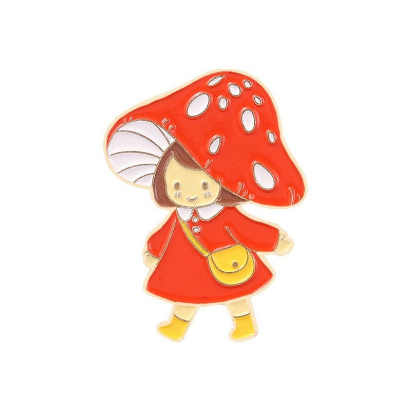 Mushroom Brooches - Cherry Bomb