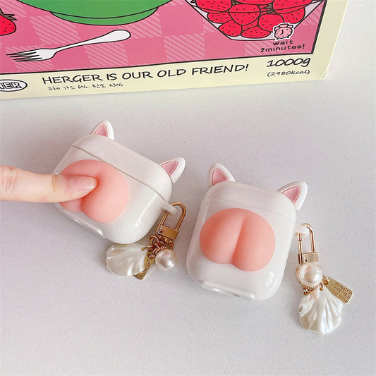 Kitty Butt Stress Relieve Airpods Case