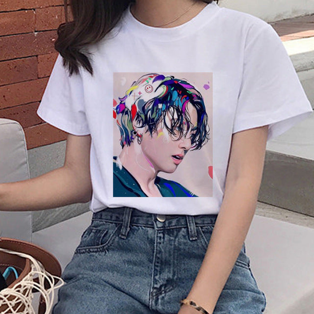 BTS Fan Abstract Design T-shirt