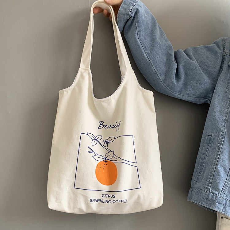 Casual Canvas Tote Bag - Cherry Bomb