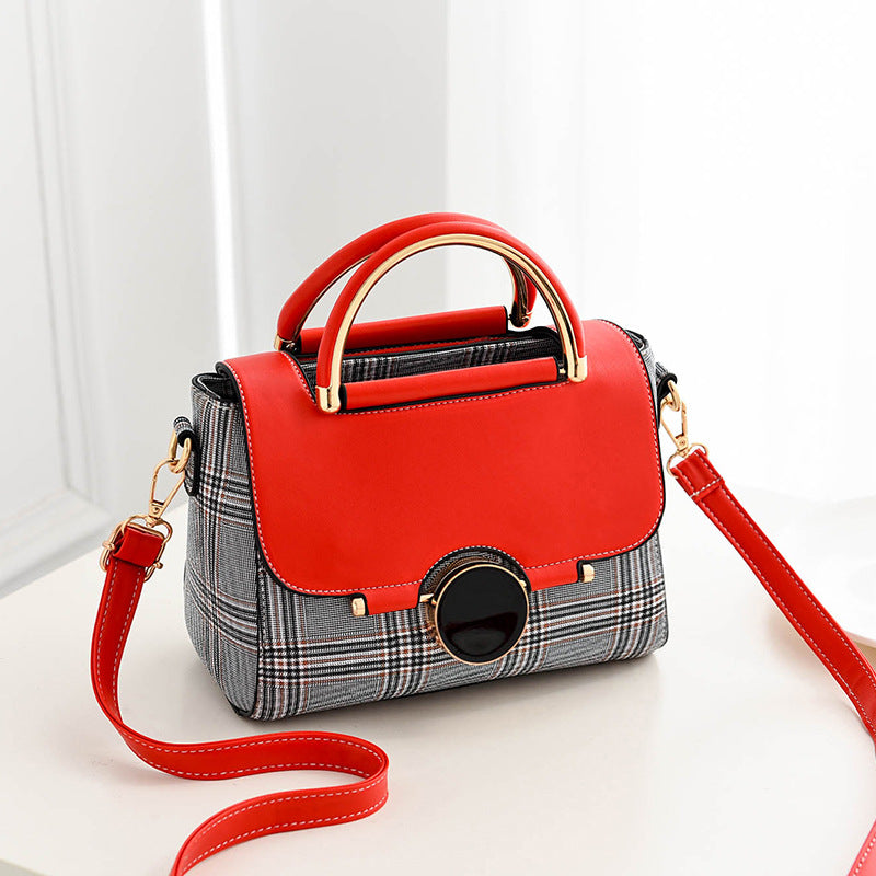 Plaid Fashion Handbag - Cherry Bomb