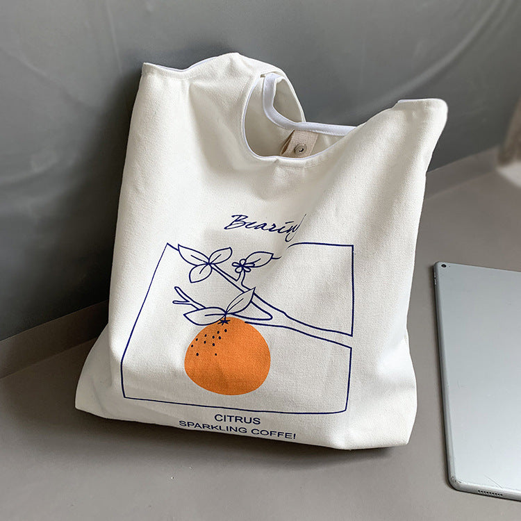 Casual Canvas Tote Bag - Cherry Bomb